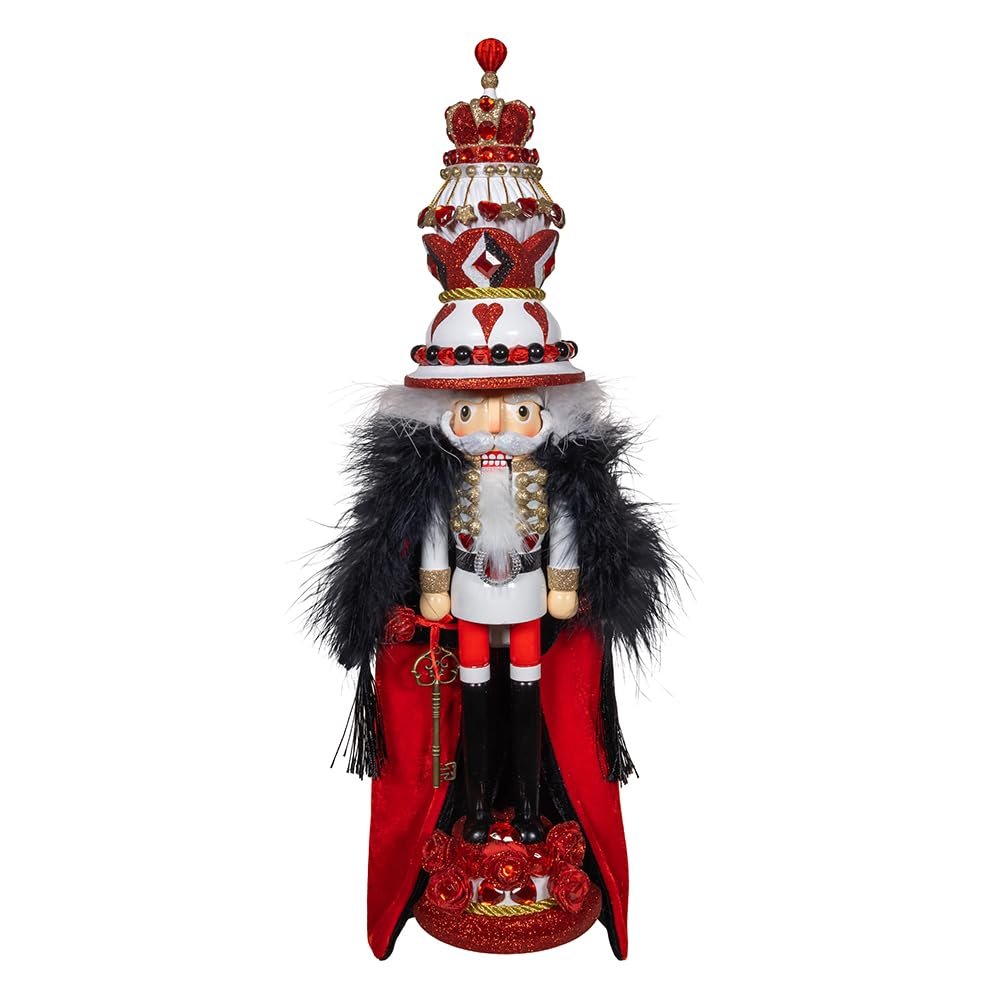 Kurt Adler 18.8-inch Hollywood Nutcrackers™ King of Hearts with Cape Nutcracker