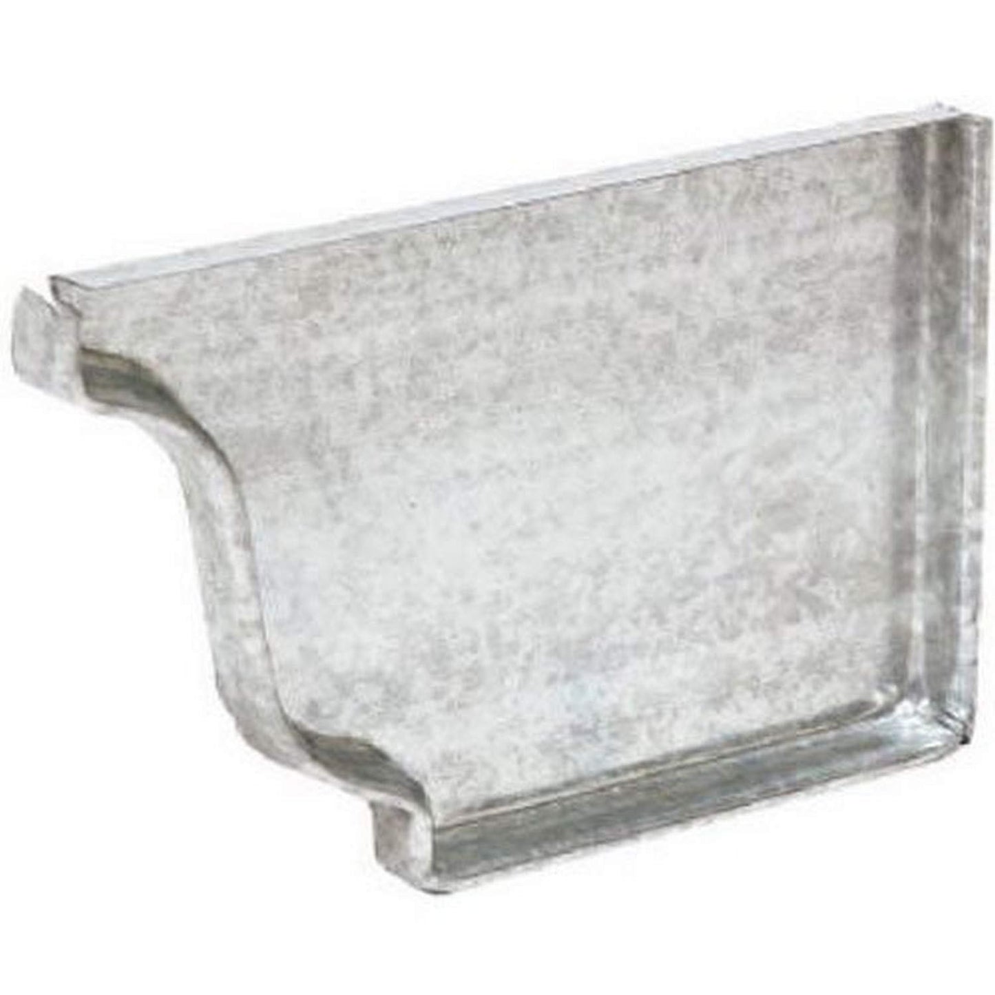 AMERIMAX HOME PRODUCTS 15206 4-Inch Mill Finish Galvanized Right End Cap