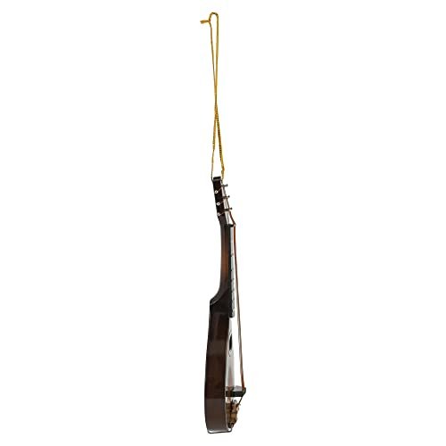Broadway Gifts Co Golden String Mandolin 5 inch Wood Hanging Ornament