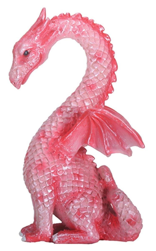 YTC 4 Inch Pink Love Dragon Colorful Decoration Statue Figurine Display