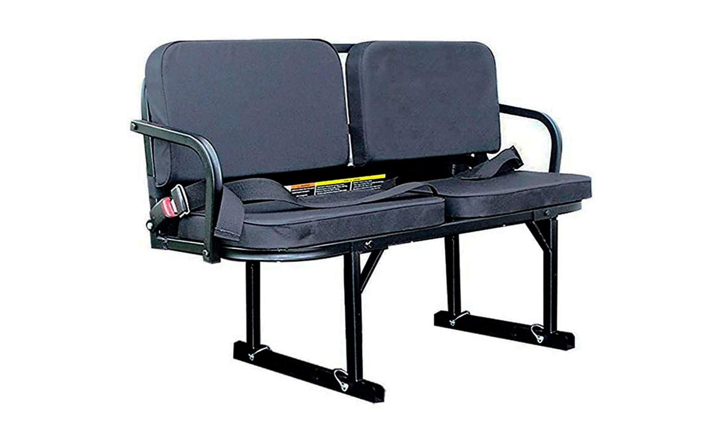 Great Day Original Rumble Seat and Deluxe Rumble Seat - For UTVs With 30”x 30”x 12” or Larger Bed Size - Black