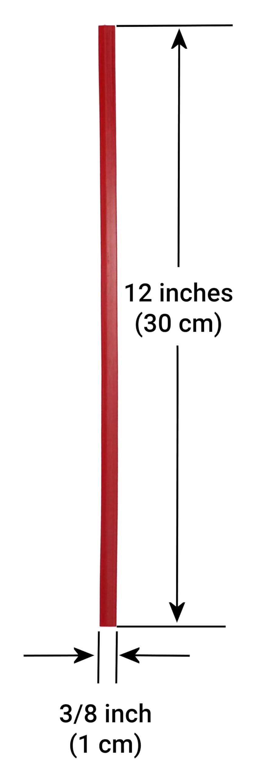 High Density Polyethylene (HDPE) Plastic Welding Rod, 3/8" x 1/16", 5 ft., Red