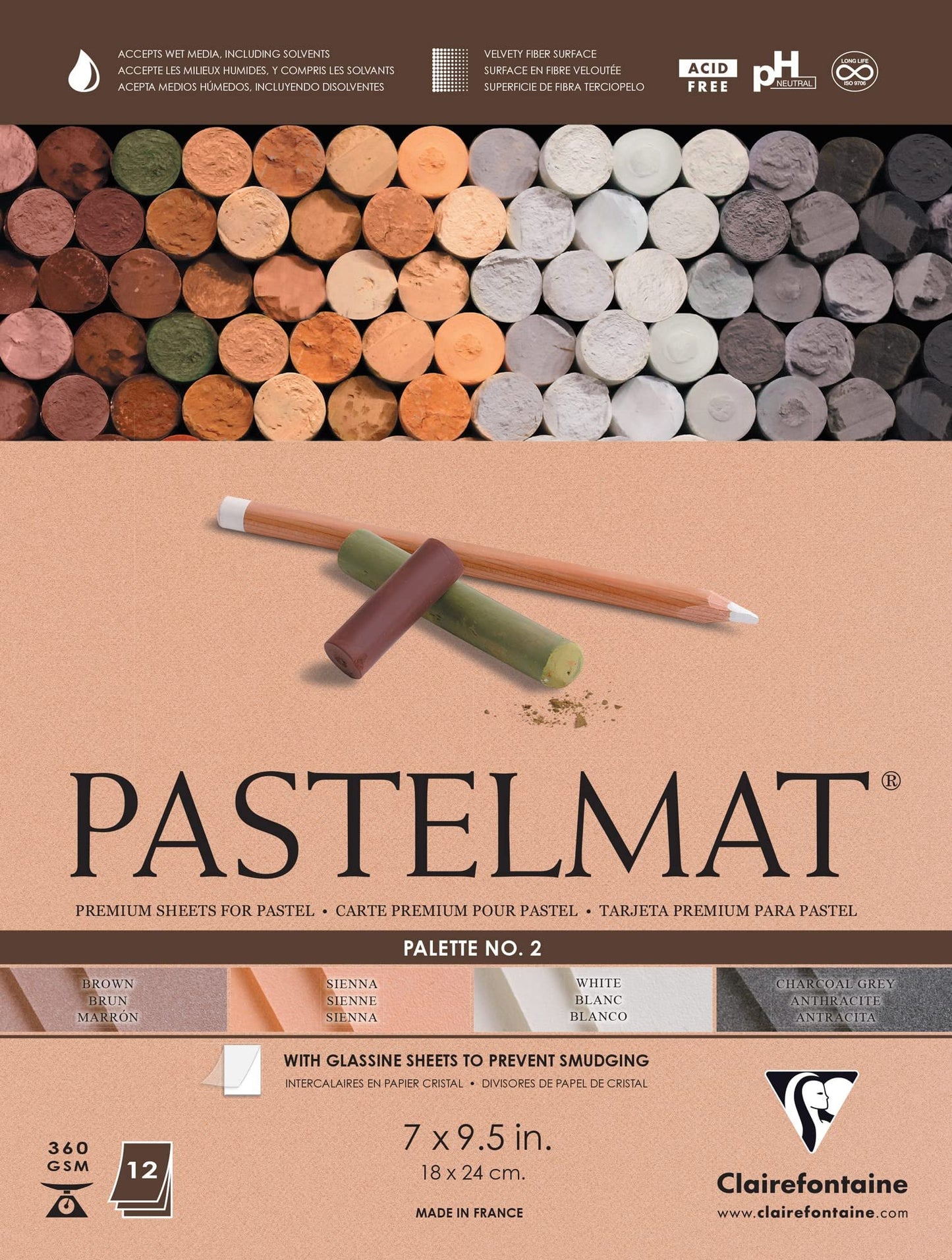 Clairefontaine Pastelmat Glued Pads