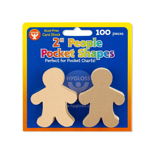Hygloss Products People Paper Cut Outs Culturally Diverse Family, Cardstock, 2" Mini, 100 ct, 2-Inch, Assorted