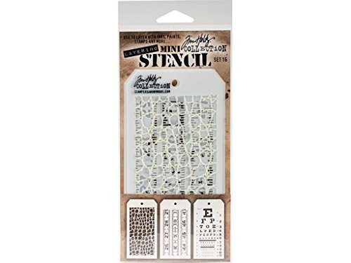Stampers Anonymous SPATHMST.16 Tim Holtz Mini #16 Layering Stencil