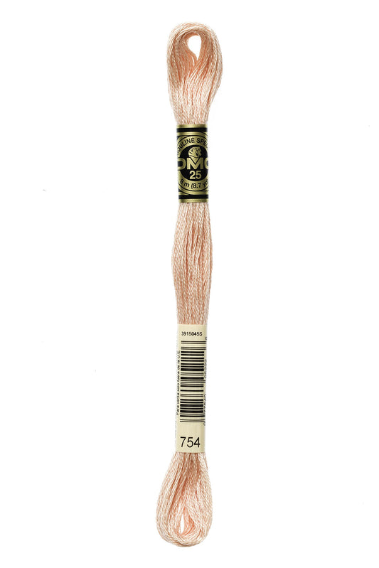 DMC Thread 6-Strand Embroidery Cotton 8.7 Yards Light Peach 117-754 (12-Pack)