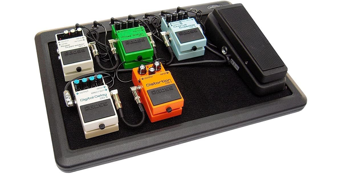 SKB Cases 1SKB-PS-8 Powered Pedalboard with 8 Built-In 9VDC Output Jacks and External Transformer