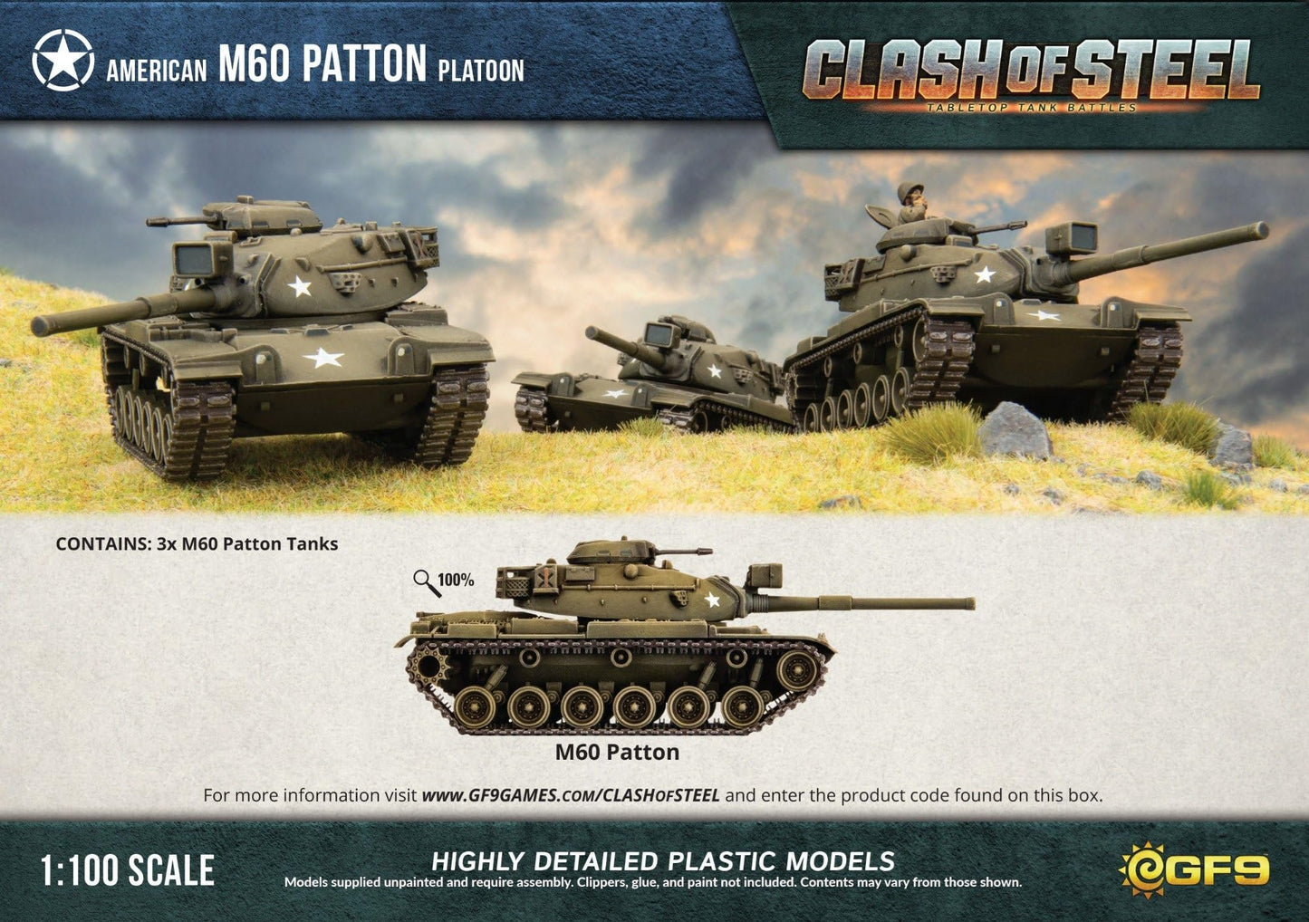 Clash of Steel - American: M60 Patton Platoon