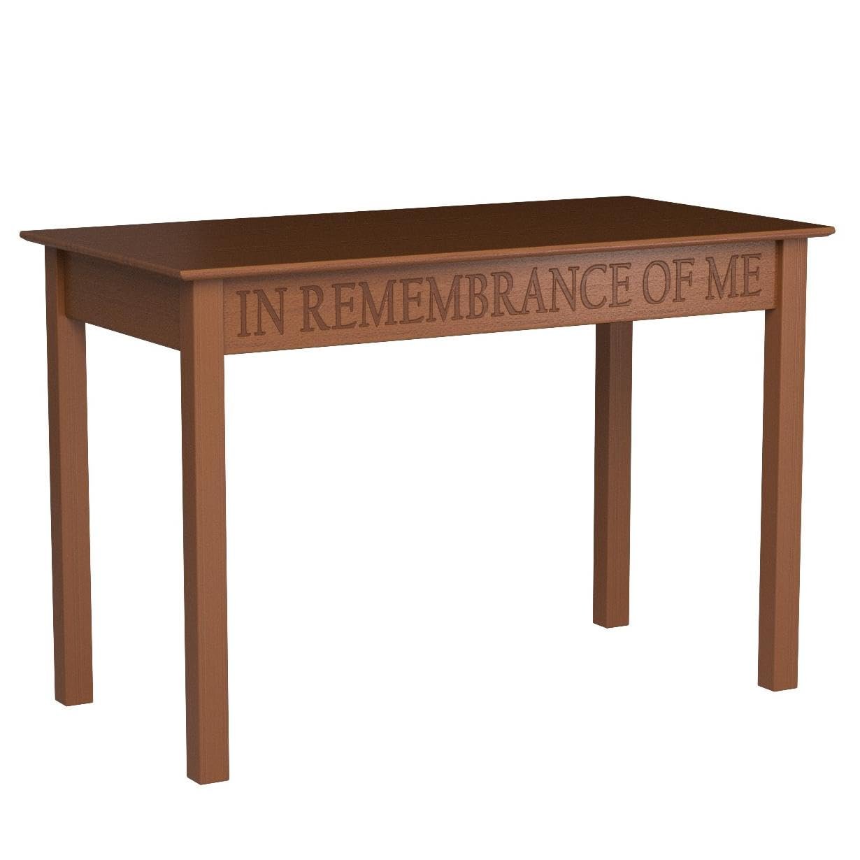 Christian Brands Communion Table-Pecan Finish