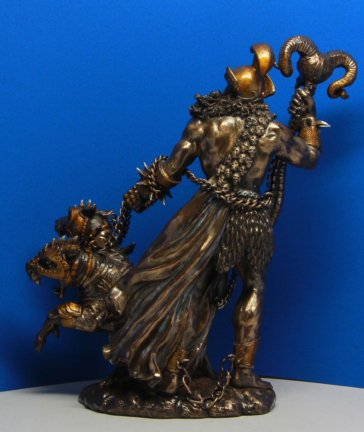 Pacific Giftware Greek God of Underworld Hades with Cerberus Dog Statue Roman Figure
