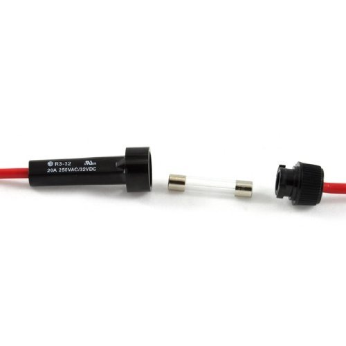EKM Inline Fuse Holder w/ 1 amp Fuse