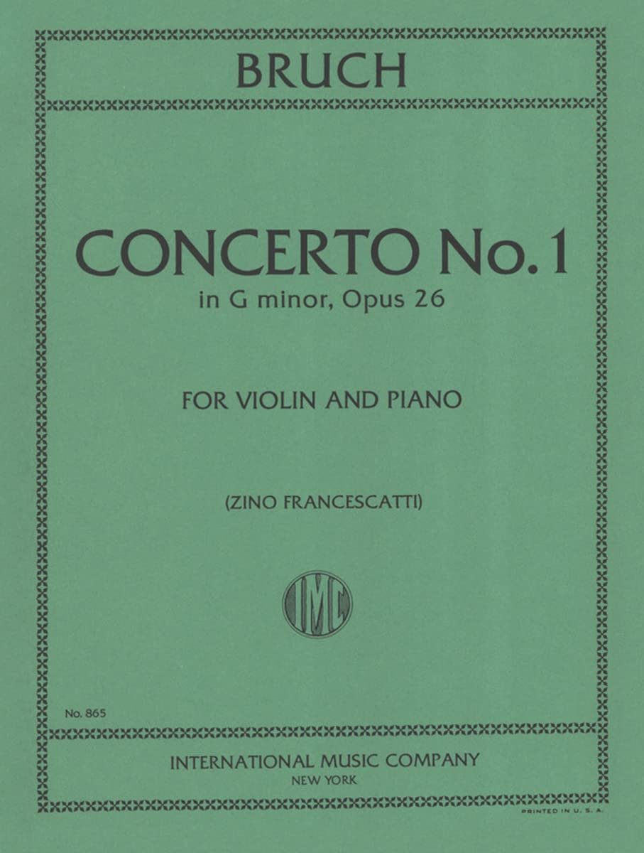Bruch, Max - Concerto No 1 in g minor Op. 26 for Violin and Piano - by Francescatti - International