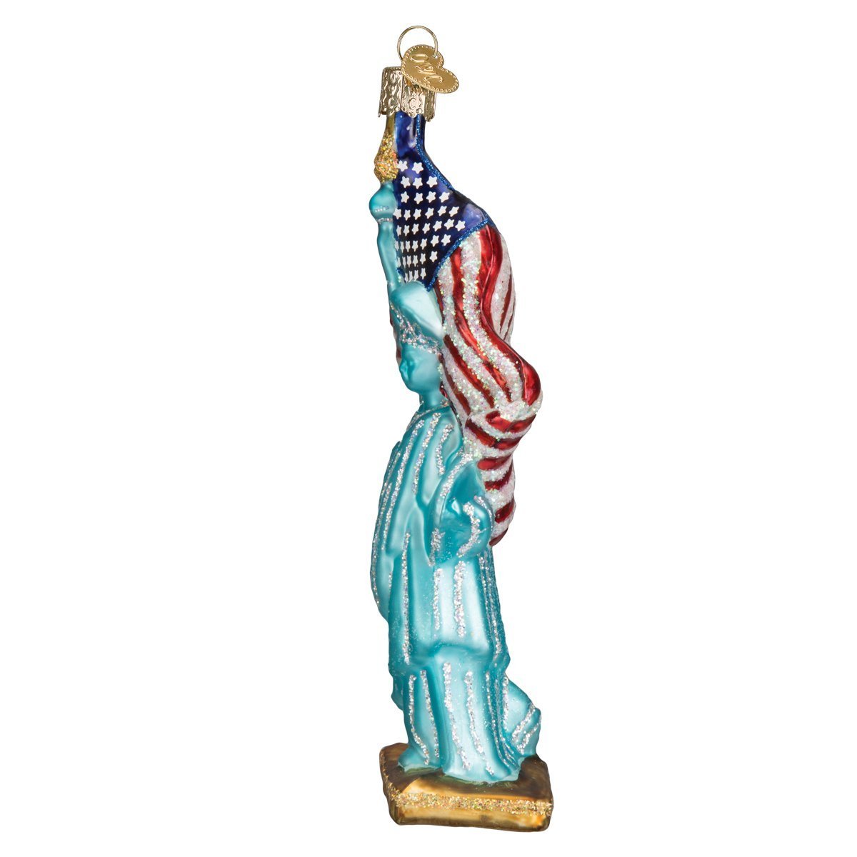 Old World Christmas Cities, Places and Landmarks Glass Blown Ornaments for Christmas Tree Statue of Liberty