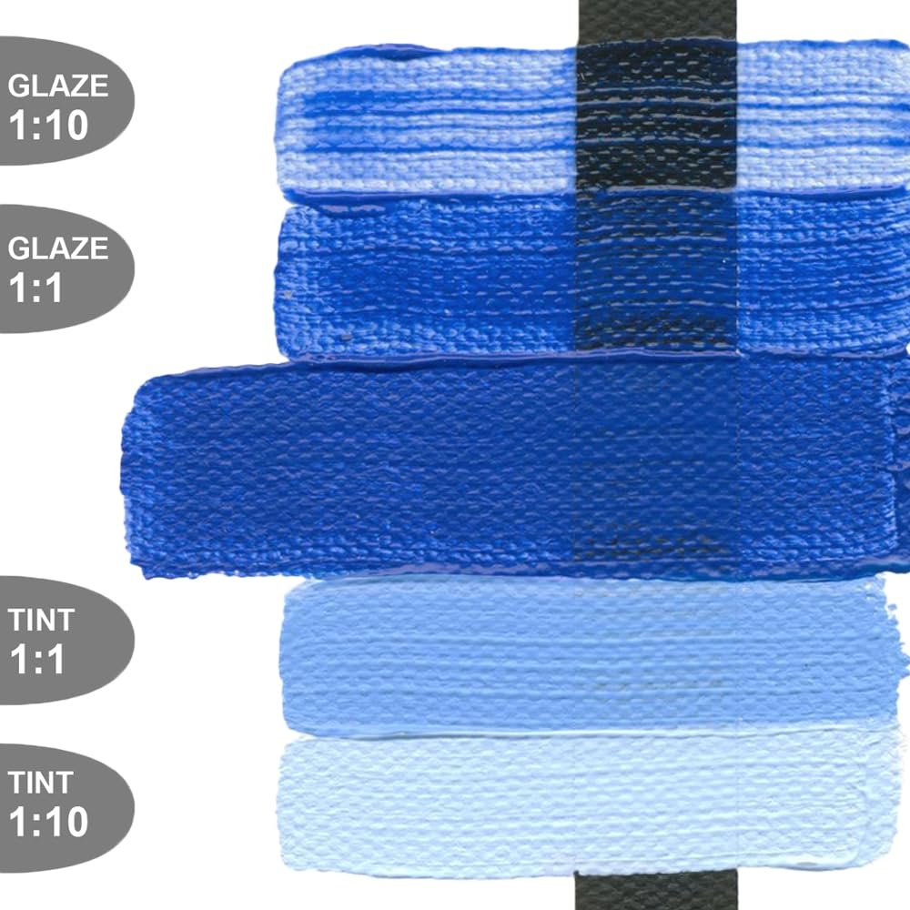 5 Oz Heavy Body Acrylic Color Paints Color: Cerulean Blue Chromium