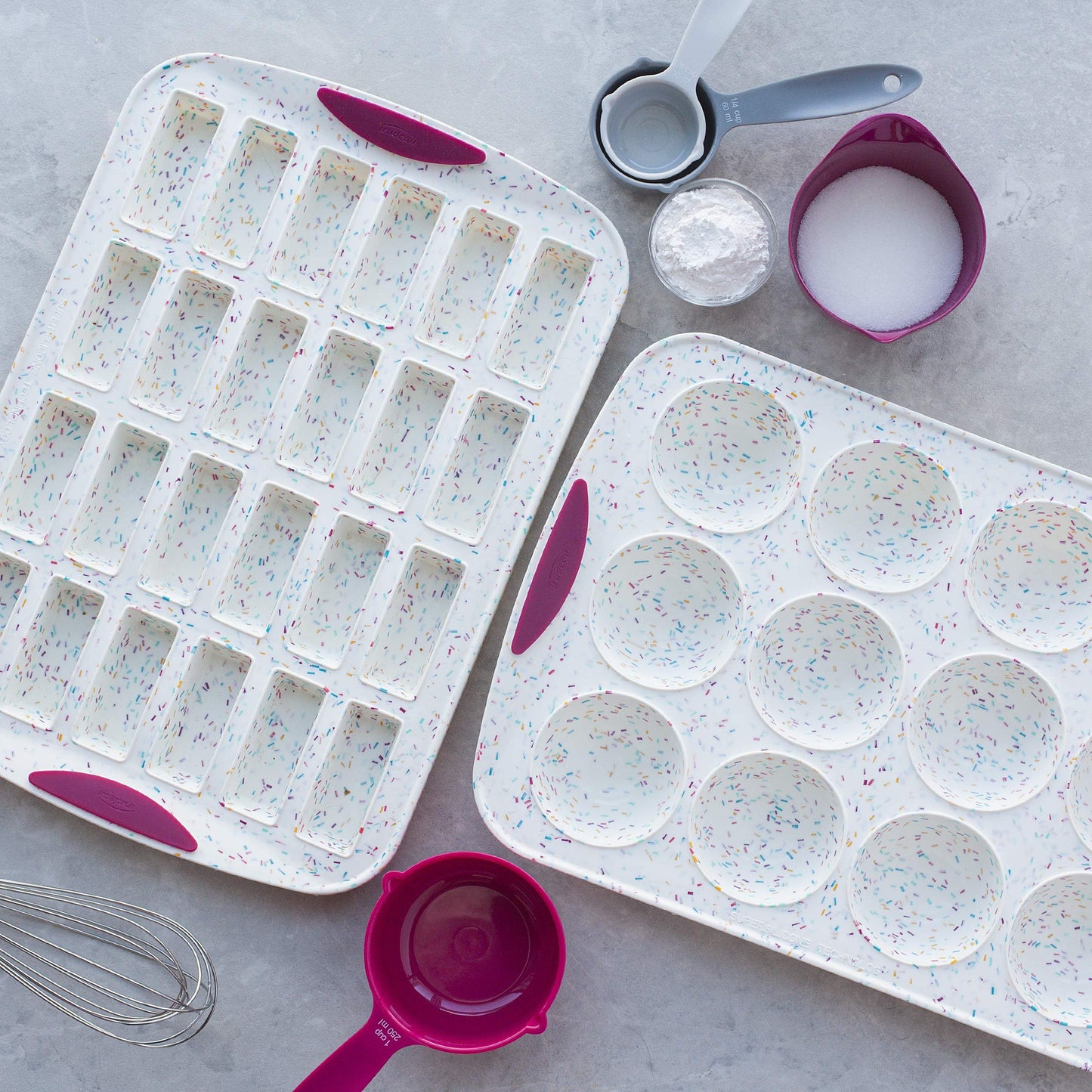 Trudeau Confetti Multi Cavity - Muffin Pan