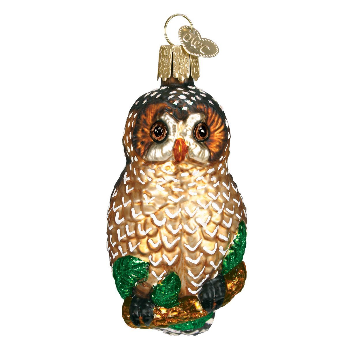 Old World Christmas Ornaments: Owls Glass Blown Ornaments for Christmas Tree