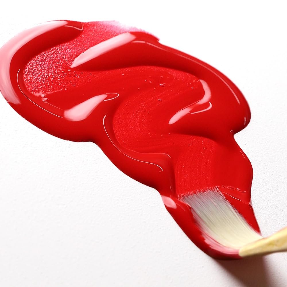 High Flow Acrylics by GOLDEN, Naphthol Red Medium, 16 fl. oz. Bottle, Professional Acrylic Paint, Semi-Transparent