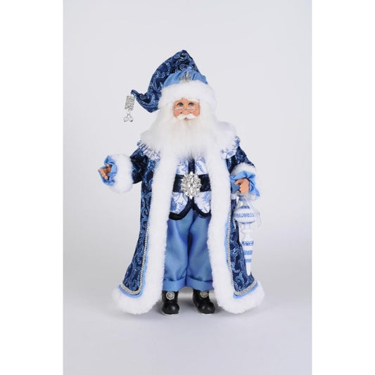 Karen Didion Jeweled Chinoiserie Santa Figurine Polyresin