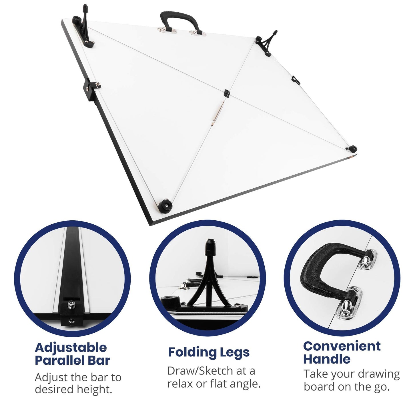 Pacific Arc Drafting Board, Portable Drafting Table with Parallel Bar, Parent