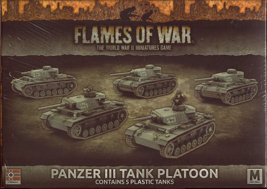 Flames of War: Mid War: German: Panzer III Tank Platoon (GBX105)