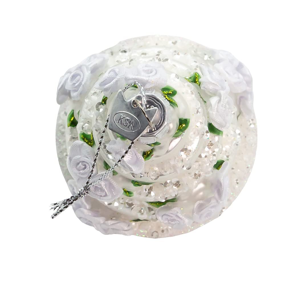 Kurt Adler 4.5-Inch Noble Gems™ Glass Four Tier Wedding Cake Ornament