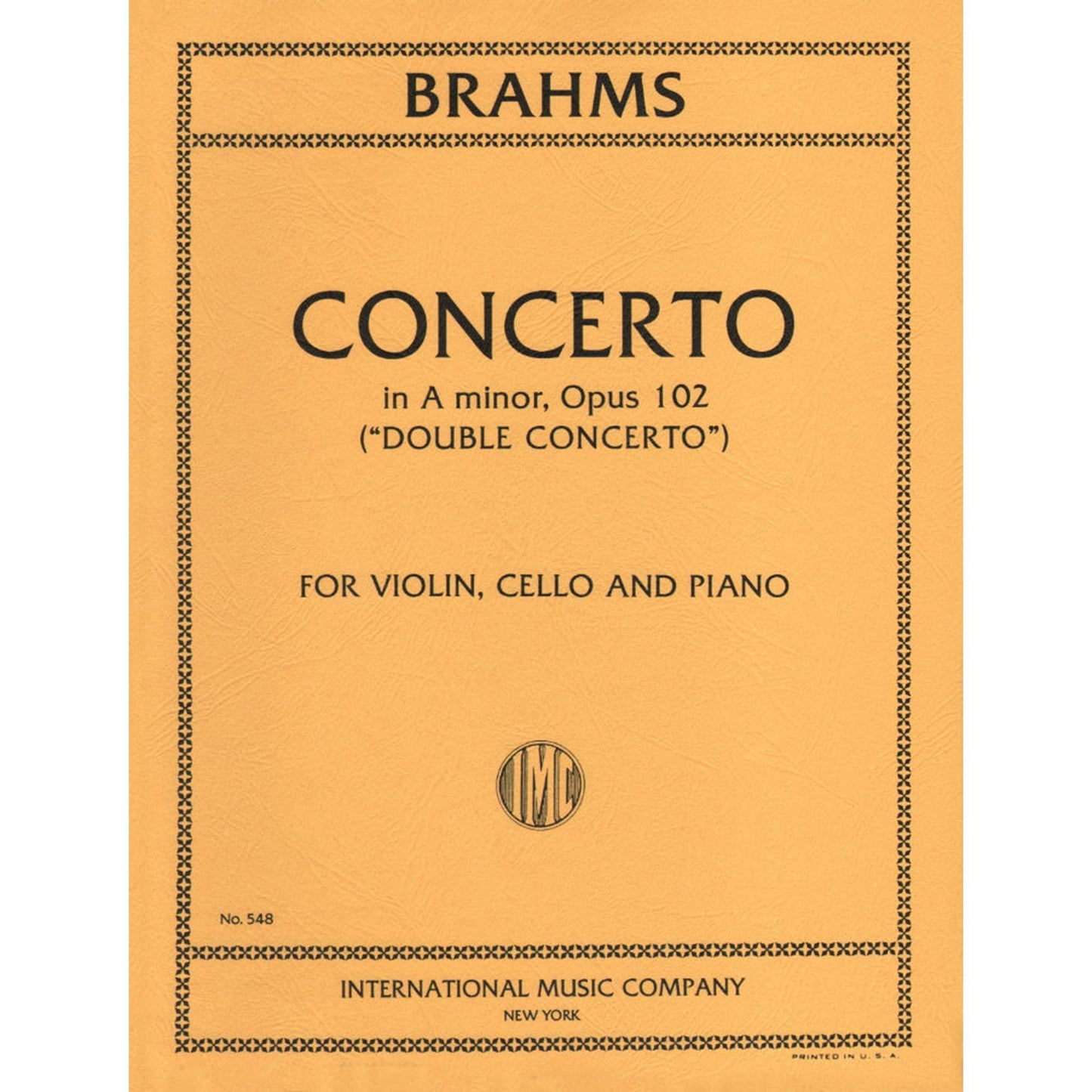 Brahms, Johannes - Double Concerto in a minor Op. 102 - Arranged by Francescatti/Fournier