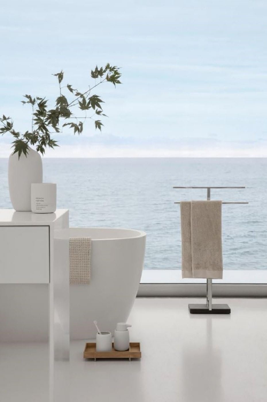 blomus 68695 Polished Double Towel Stand
