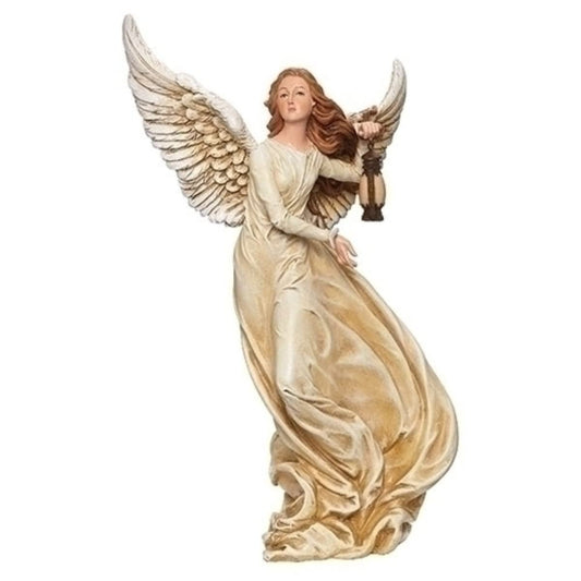 Joseph's Studio by Roman, Renaissance Collection, 11.75" H Angel with Lantern, Home Décor, Devout Gift, Prayerful Inspiration (3x5x11)
