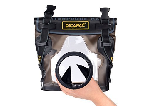 DiCAPac WP-S10 Waterproof DSLR Case with Lens - Waterproof up to 5 Meters Underwater