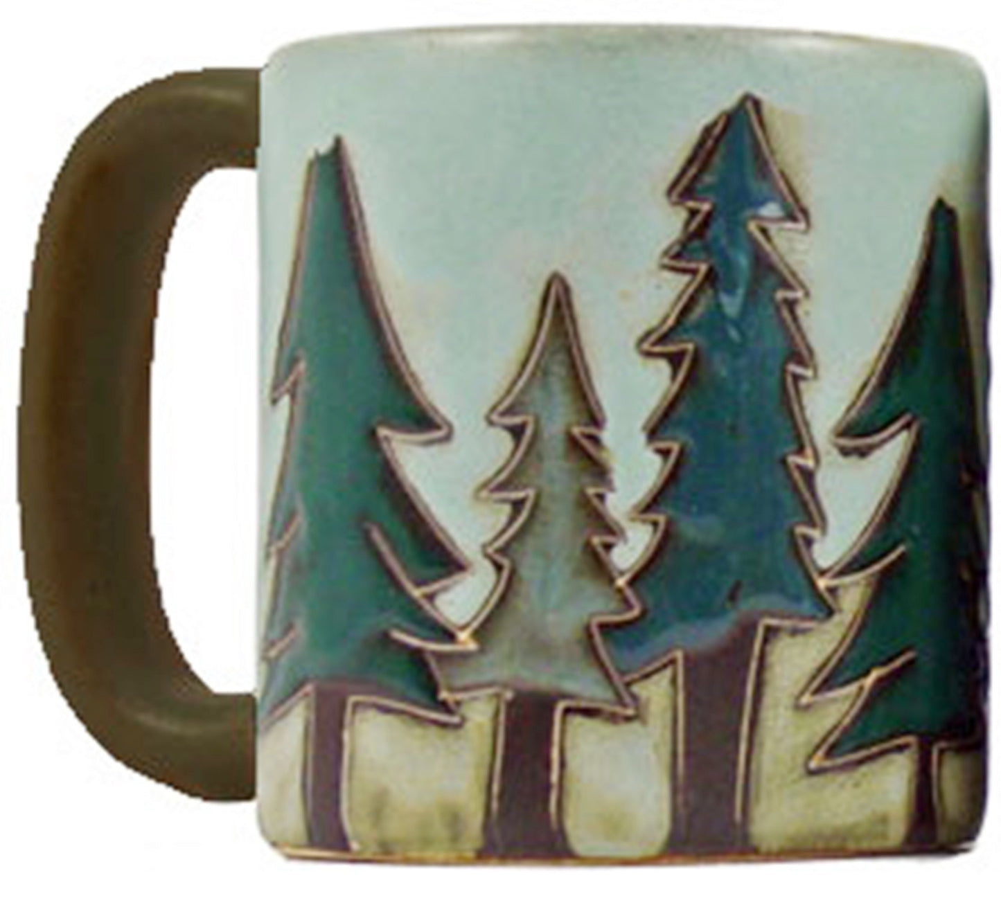 Mara Stoneware Mug - Pine Trees - 16 oz