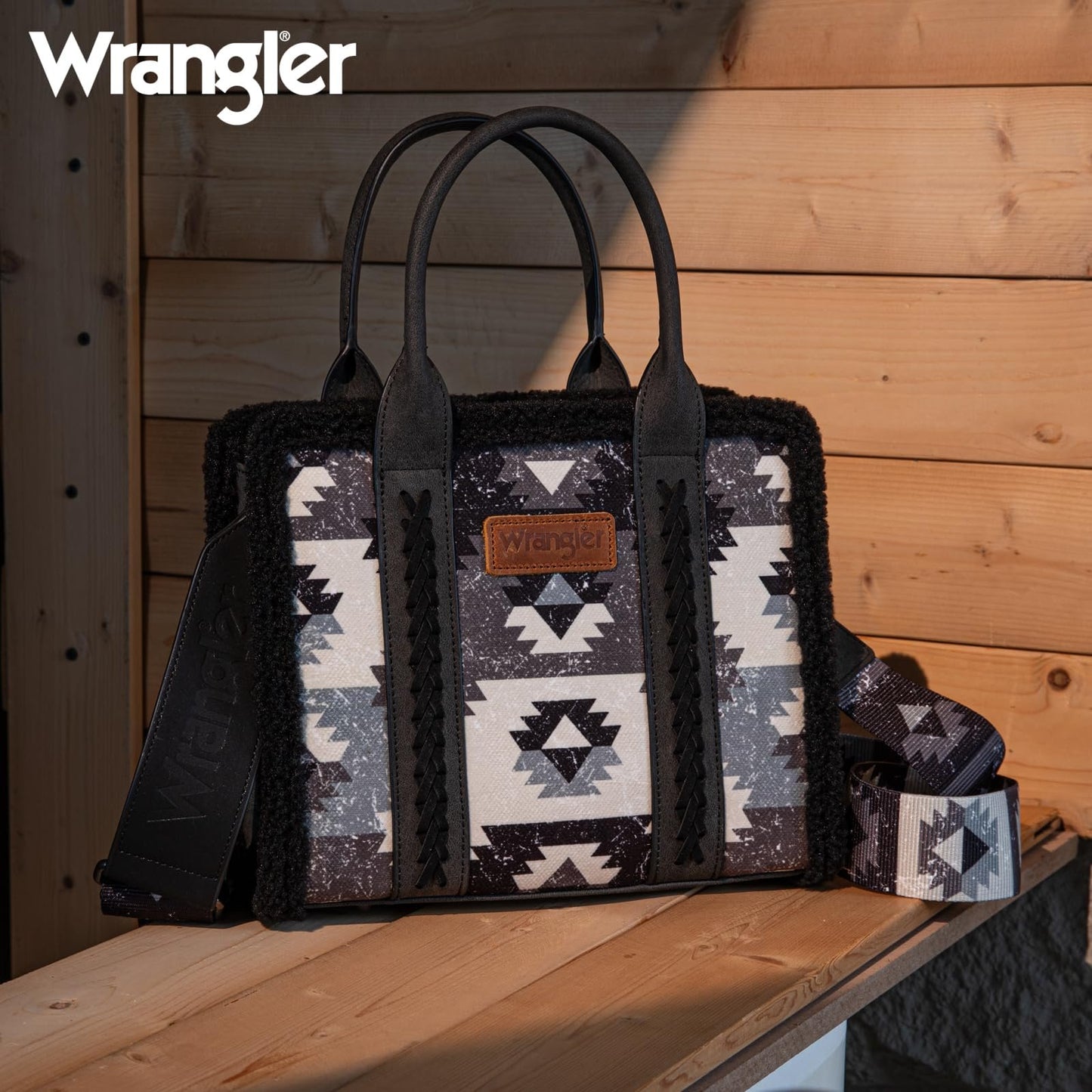 Wrangler Boho Tote Bag Aztec Top Handle Handbags and Purses