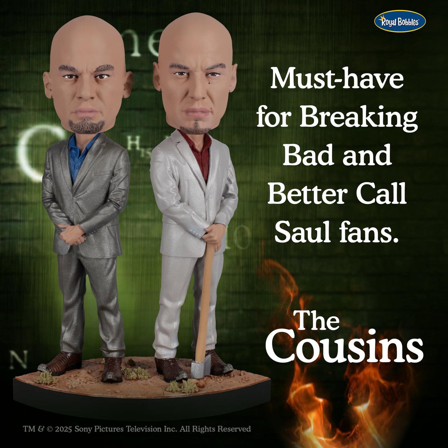 Royal Bobbles Breaking Bad The Cousins — Better Call Saul — 8.4” Tall — Collectible Bobblehead Statue