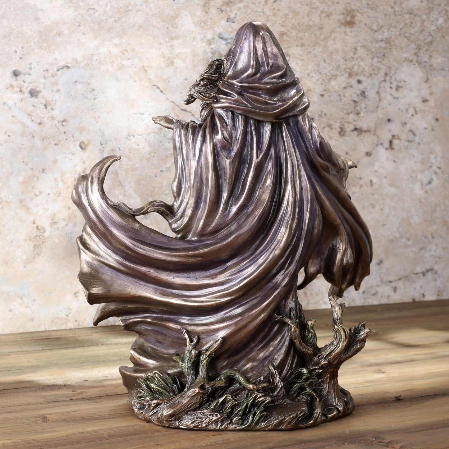 Veronese Design 11 1/4 Inch Tall Morgana by Monte Moore Cold Cast Resin Antique Bronze Finish Sculpture
