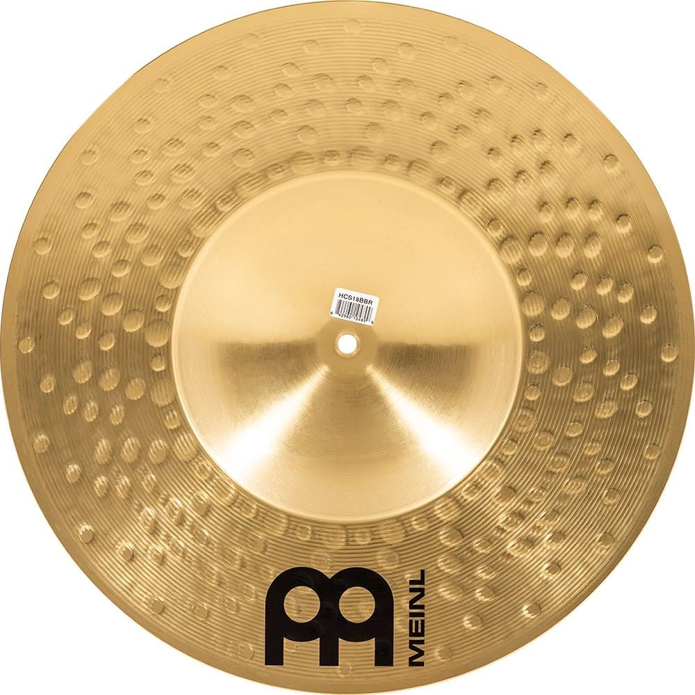 Meinl Cymbals HCS 18” Big Bell Ride Cymbal for Drum Set — Made in Germany — Traditional Finish Brass, 2-Year Warranty (HCS18BBR)