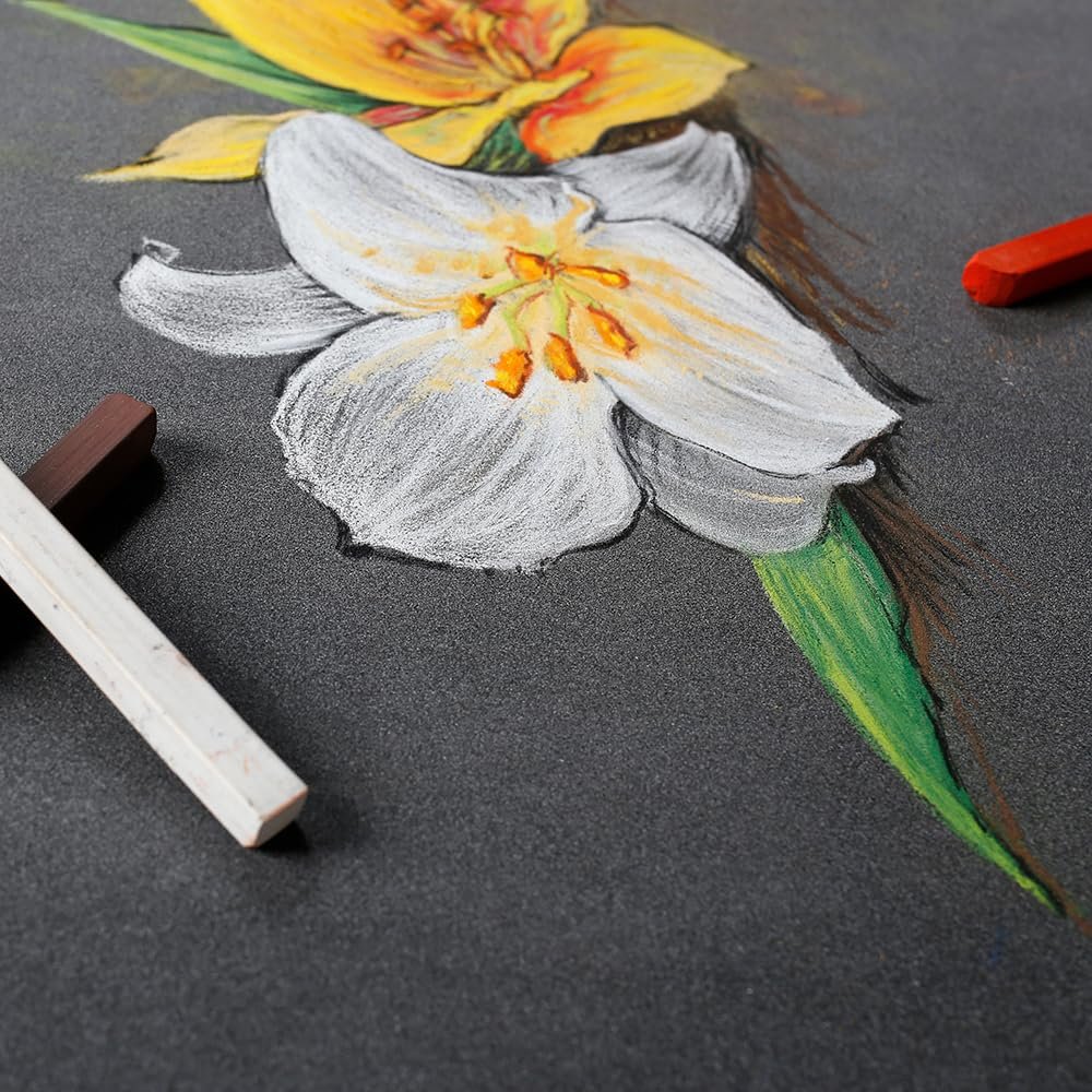 Clairefontaine PastelMat Pastel Card Pad, 360 g, 12 Sheets - Assorted Colours