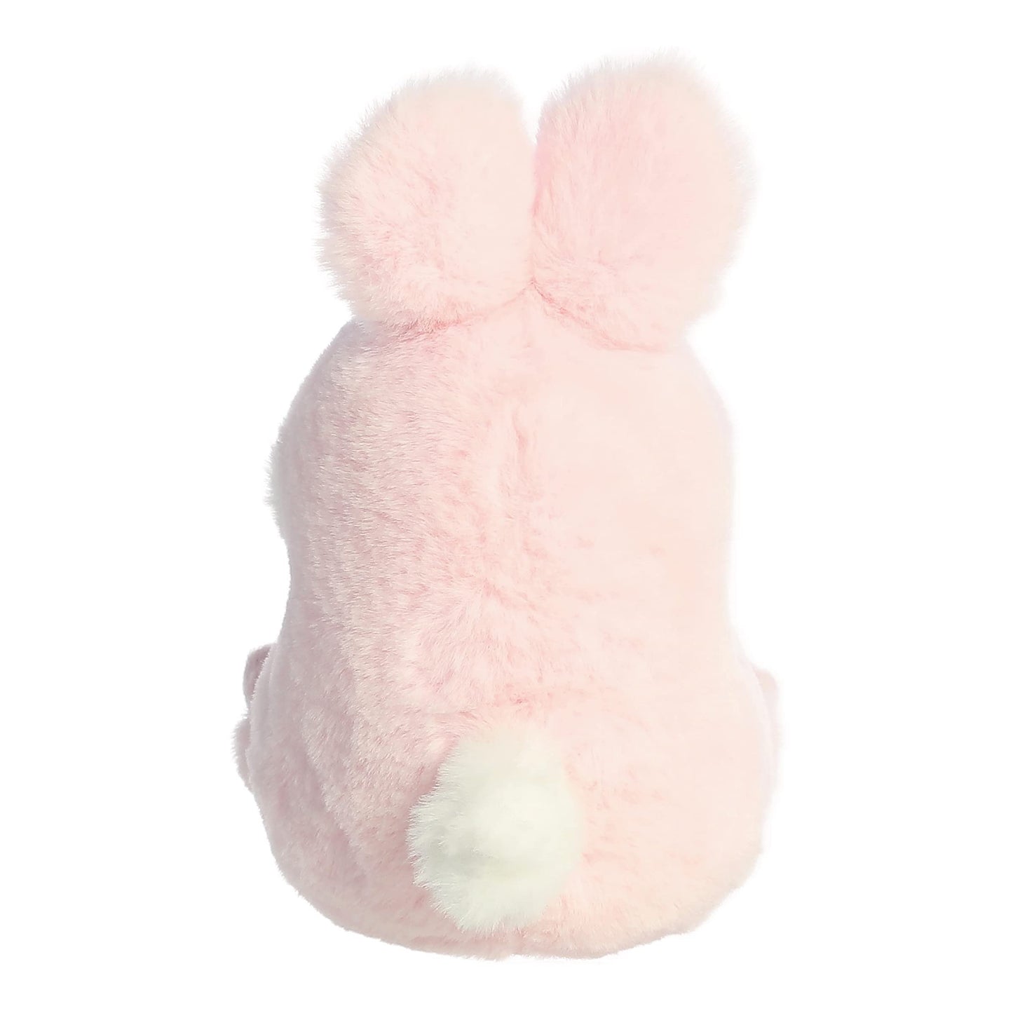 Aurora® Round Rolly Pet™ Bunny Pink™ Stuffed Animal - Adorable Companions - On-The-Go Fun - Pink 5 Inches