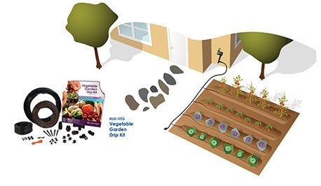 Mister Landscaper Vegetable Garden Drip Kit