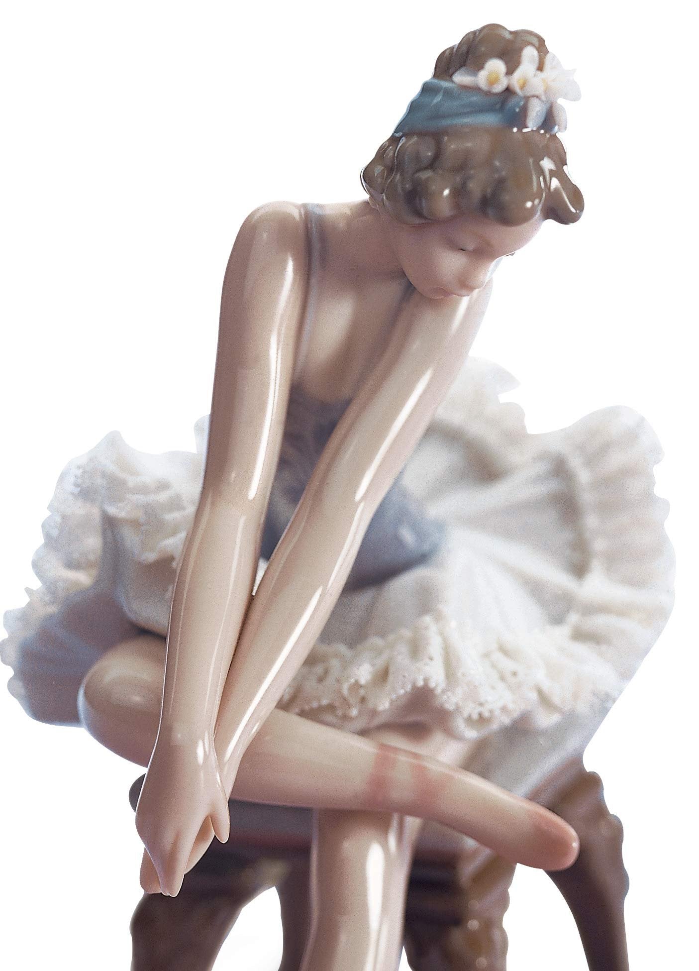 LLADRÓ Opening Night Girl Ballet Figurine. Porcelain Ballerina Figure.