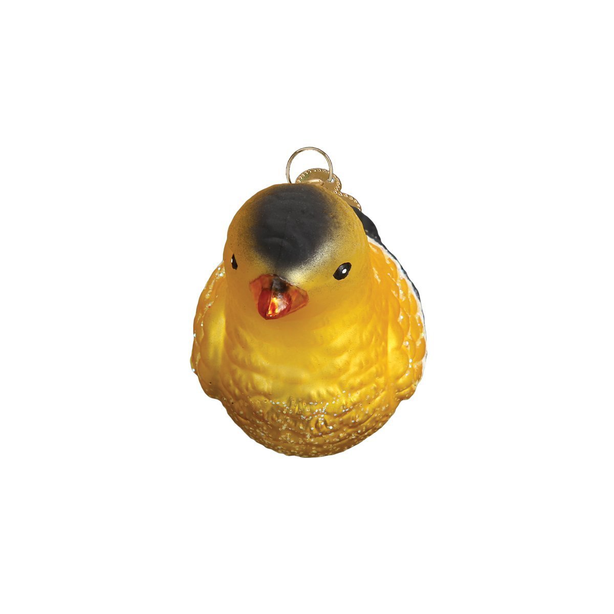 Old World Christmas Glass Blown Ornament with S-Hook and Gift Box, Birds Collection (American Goldfinch)