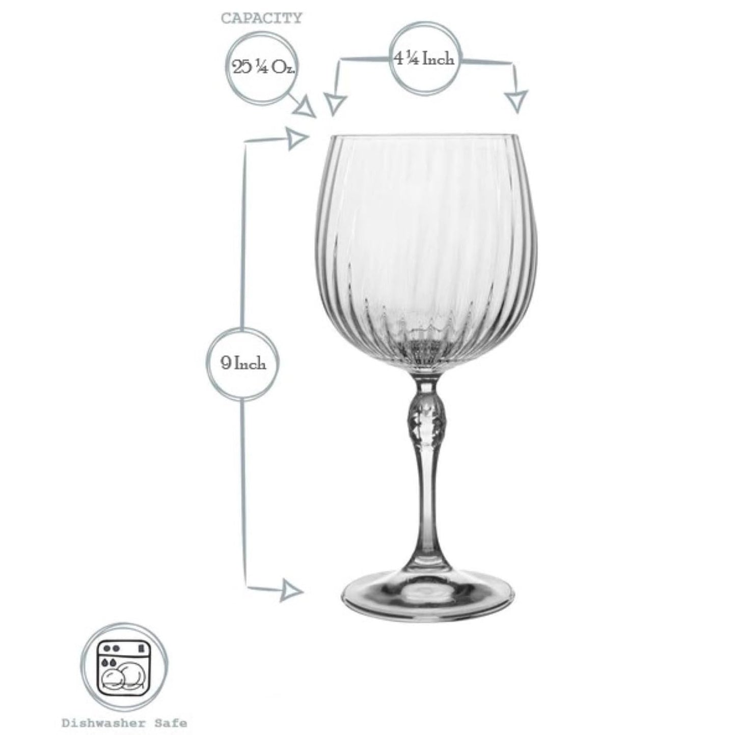 Bormioli Rocco America '20s 4.75 oz. Nick & Nora Martini Glasses, Clear, Set of 4