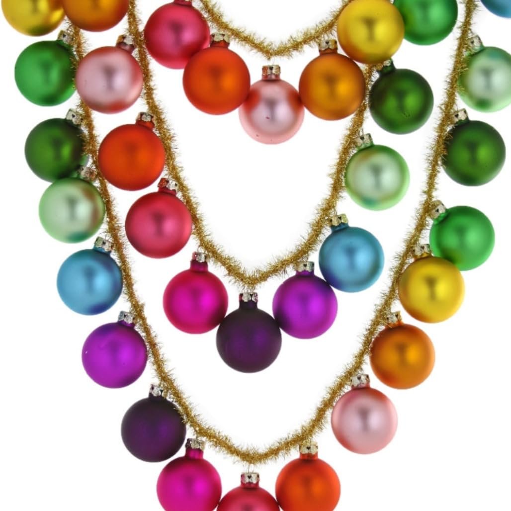 Cody Foster & Co Glass Rainbow and Gold Garland GS-023-G-L
