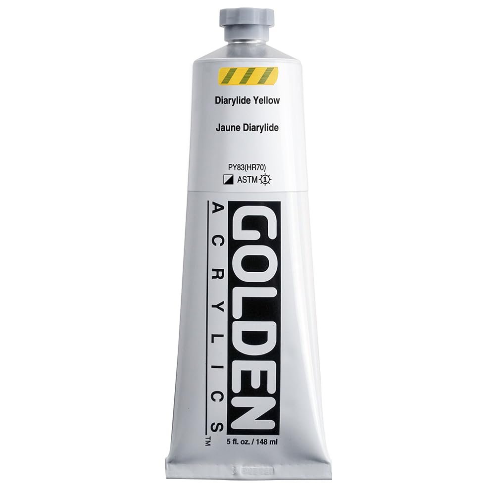 Golden Heavy Body Acrylic - Dairylide Yellow - 5 oz Tube