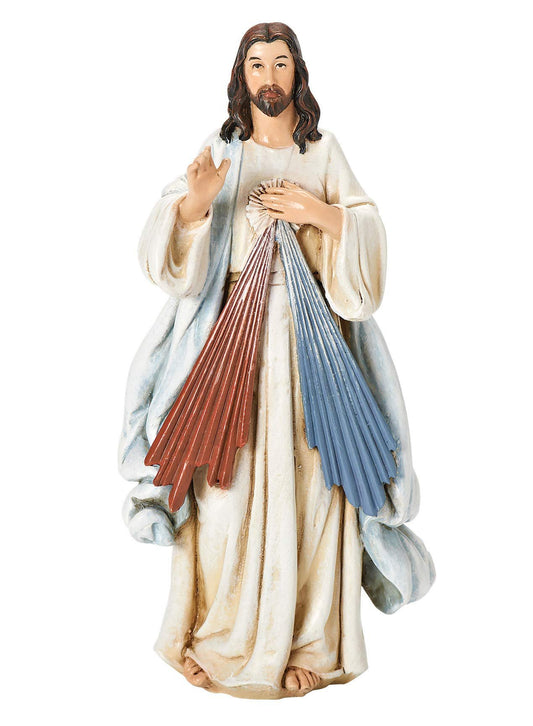 Joseph's Studio by Roman - Divine Mercy Figure, for 6" Scale Renaissance Collection, 6" H, Resin and Stone, Religious Gift, Decoration, Collection, Durable, Long Lasting