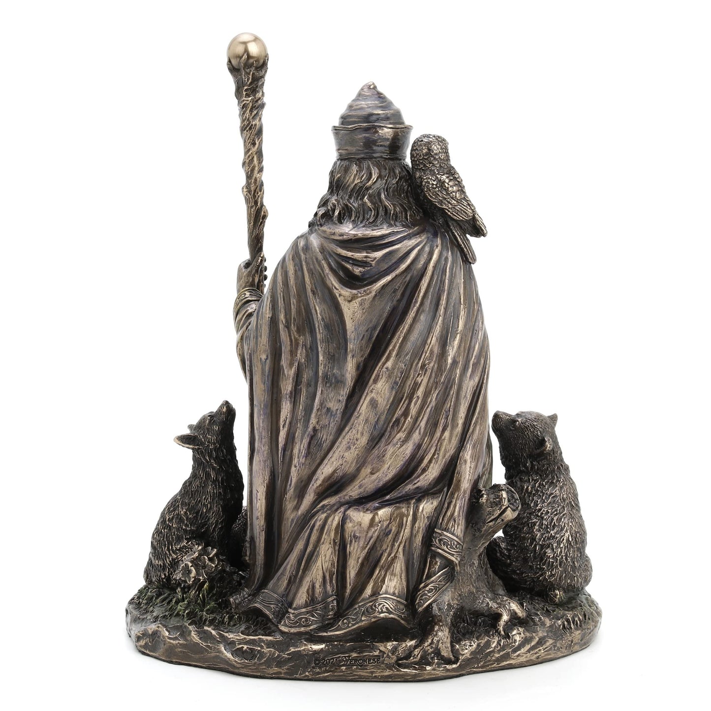 Veronese Design Veles The Slavic God of Cattle and Underworld Cold Cast Resin Antique Bronze Finish Statue
