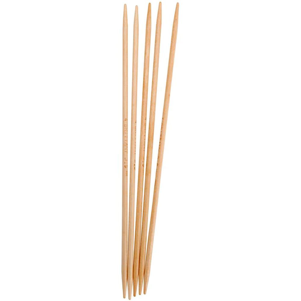 Brittany Double Point 10 inch (25cm) Knitting Needles (Set of 5) Size US 10.5 (6.5 mm) 4509