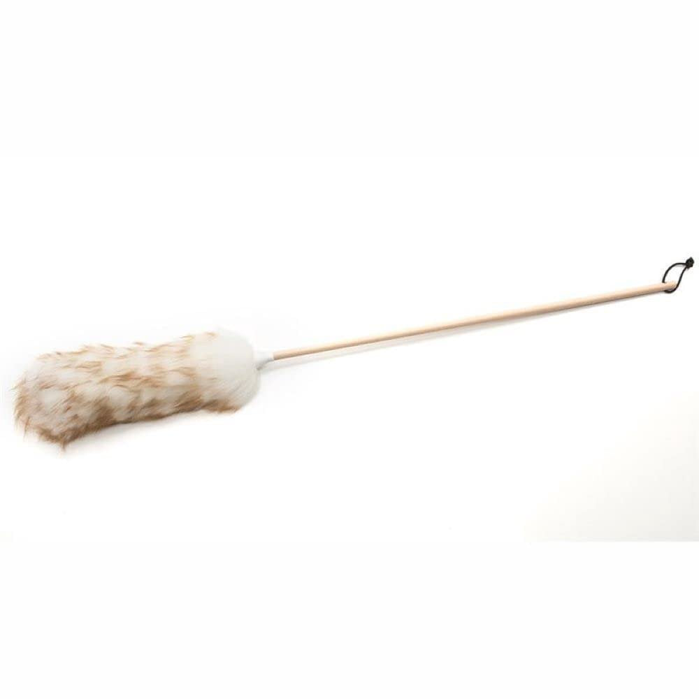 Wool Shop Lamb Wool Lanolin Dusters Deluxe Kit of 3 Sizes 10 in 24 in 36 in Wood Handle