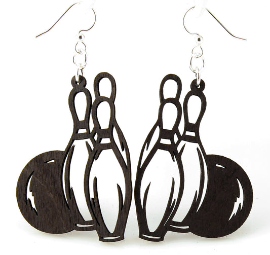 Bowling Ball and Pins Earrings