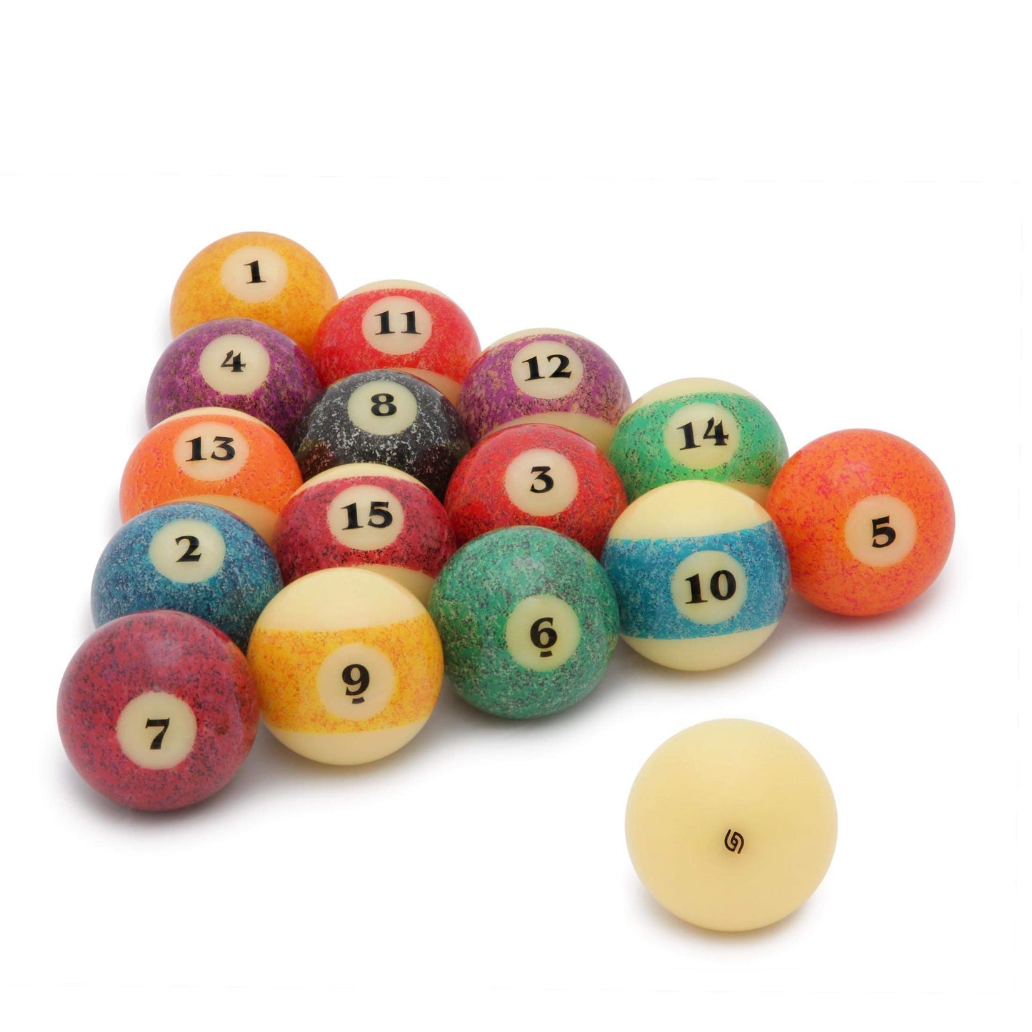 Aramith Stone Billiard Pool Ball Set 2 1/4" Granite Look