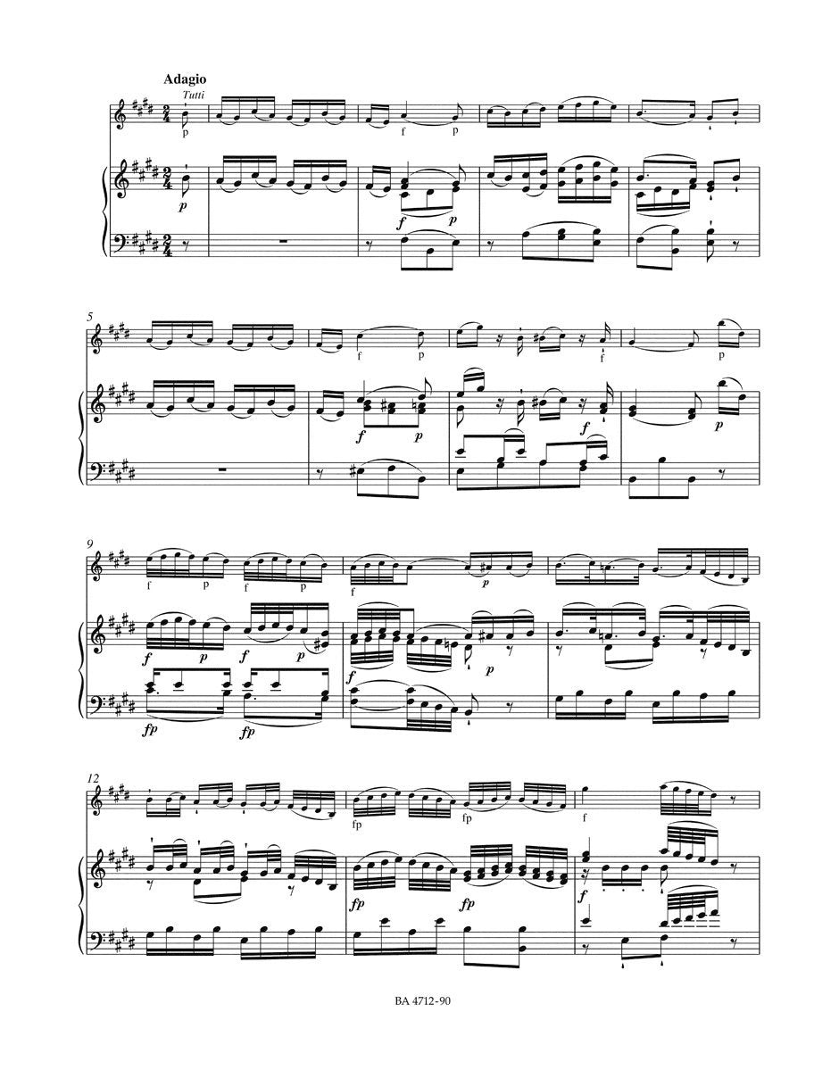 Concerto for Violin No.5 in A major K.219 (Violin & Piano)