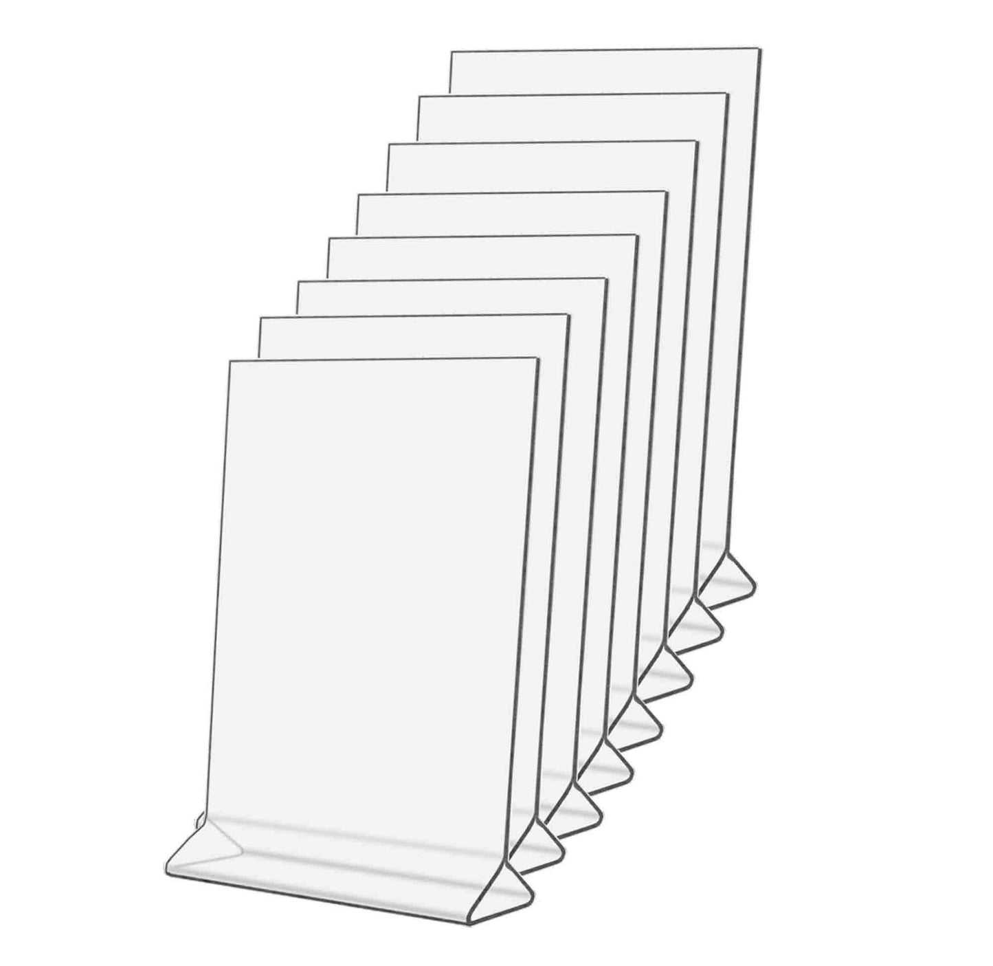 Counter Sign Holder Table Ad Frame Top Load Menu Promo POP Display Signage Stand Clear Acrylic